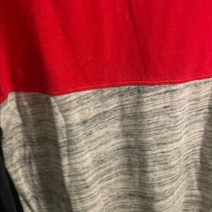 Beautiful Red and Gray Colorblock Top from PINK never been in the dryer !! No